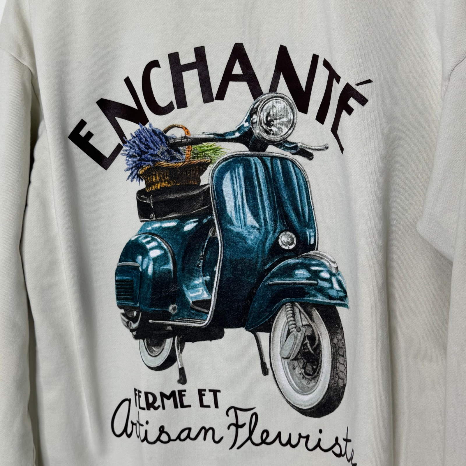 Enchante By Daniel Ricciardo Ferme Et Artisan Fleuriste Sweatshirt White Small — image 4 of 8